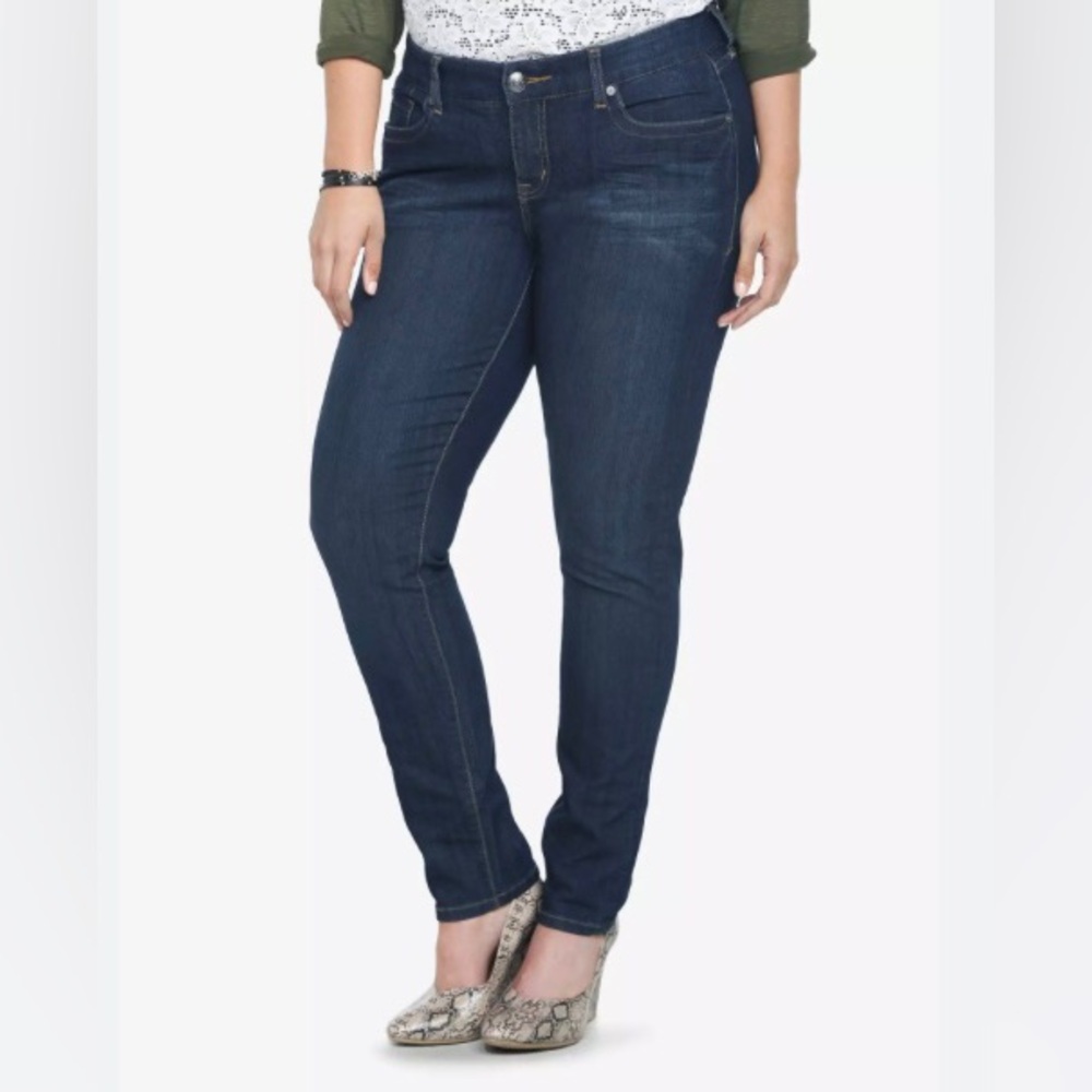 Torrid Size 10R Dark Blue Skinny Jeans